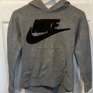Nike Charcoal Hoodie with Black Emblem